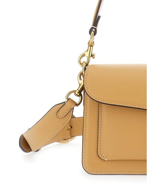 COACH Metallic Tabby 26 Leather Shoulder Bag