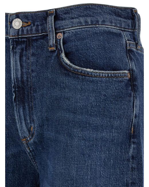 Jeans Dritti A Cinque Tasche 'Harper' di Agolde in Blue
