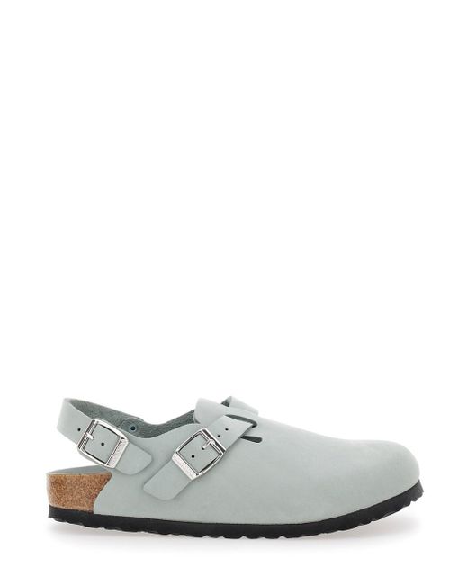 Mule 'Tokio' Con Fibbia Sul Fronte E Sul Retro di Birkenstock in White
