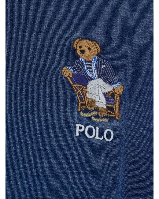 Polo Ralph Lauren Blue Crew Neck T-Shirt for men