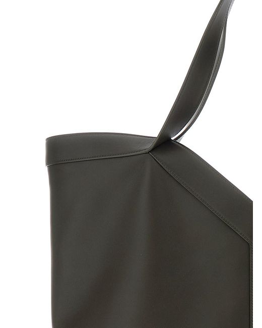 Saint Laurent Black Tote Bag With Two Top Handles And Hook Closure for men