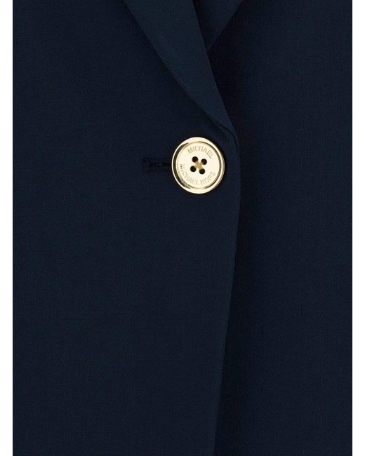 Giacca Monopetto Con Bottone Color Oro di MICHAEL Michael Kors in Blue