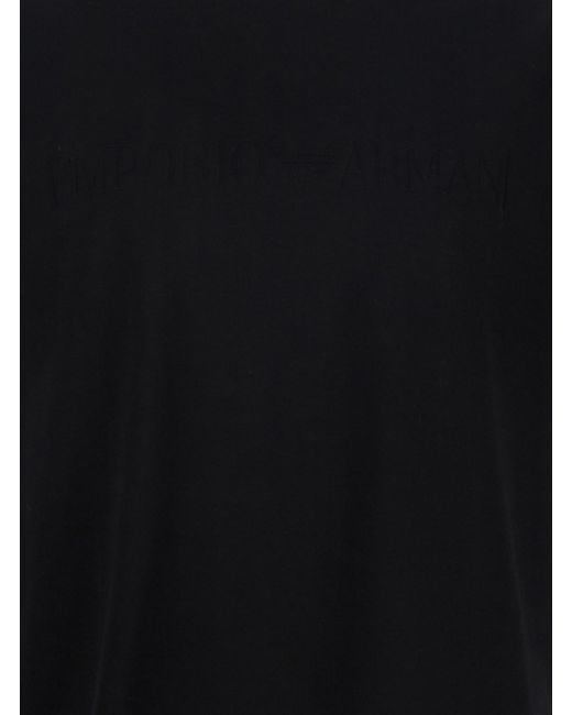 Emporio Armani Black T-Shirt Cotton for men