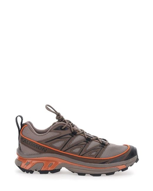 Salomon Brown 'Xt-6 Expanse' Sneakers With Logo Applied On The Tongue