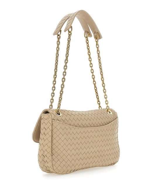 Bottega Veneta Natural Madison Intrecciato 9X12 Nappa Plume