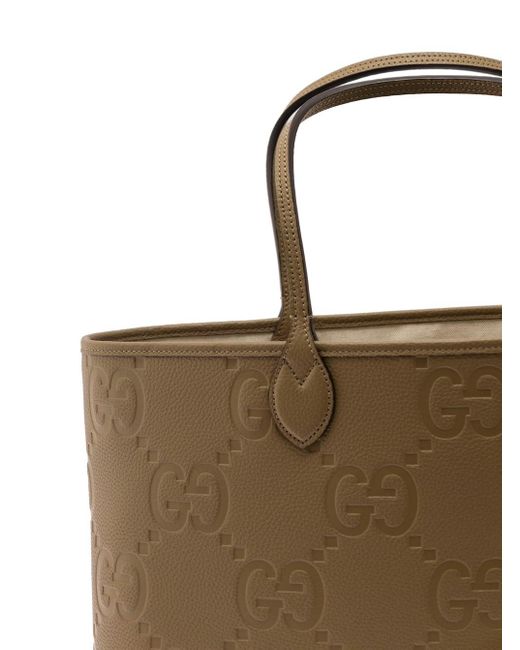 Gucci Brown 'Jumbo' Handbag With All-Over Logo for men