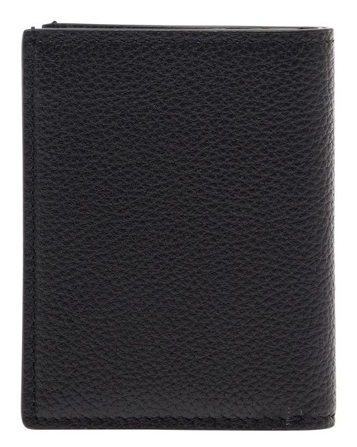 Tom Ford Black Card-Wallet With Embossed Logo for men