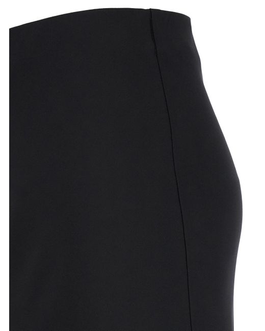 Plain Black Maxi Relaxed Skirt
