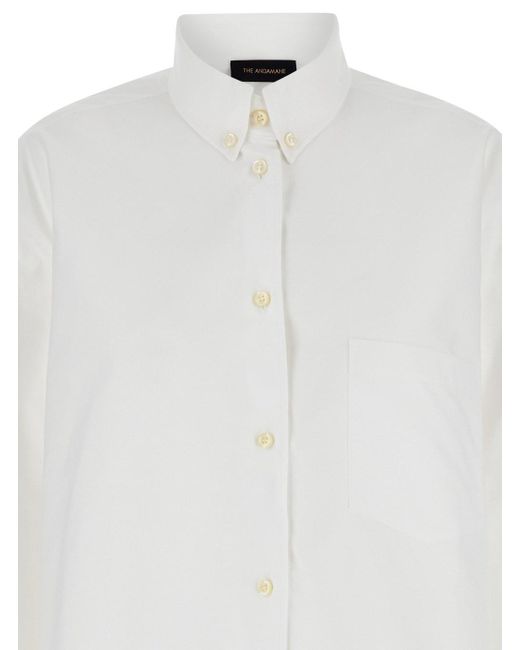 ANDAMANE White Shirt With Buttons