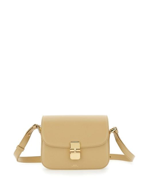 Borsa A Tracolla 'Grace' Piccola Con Tracolla Regolabile E Plac di A.P.C. in Natural