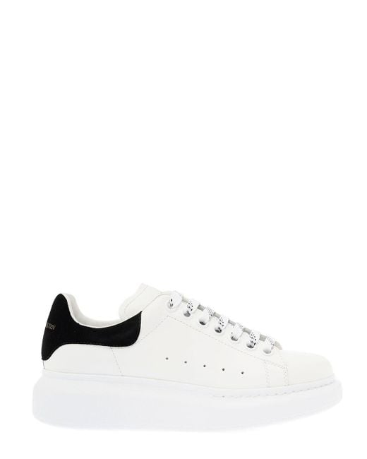 Alexander McQueen White Oversize Leather San