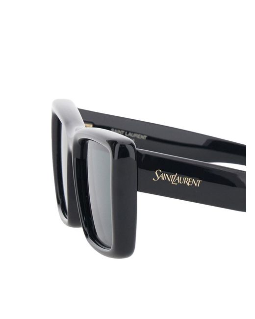 Saint Laurent Black Sunglasses 'Sl 900' With Logo Lettering On Nylon T