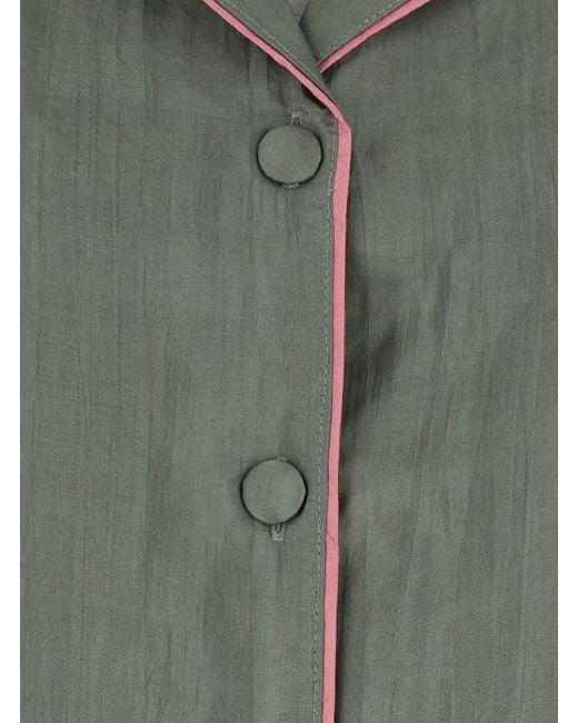 THE ROSE IBIZA Green Suit With Shirt And Pants