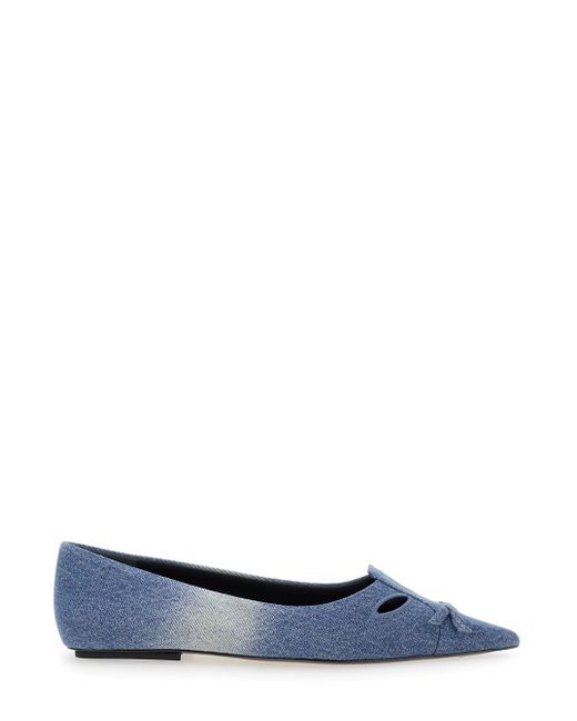 Marc Jacobs Blue Denim Ballet Flats Kat