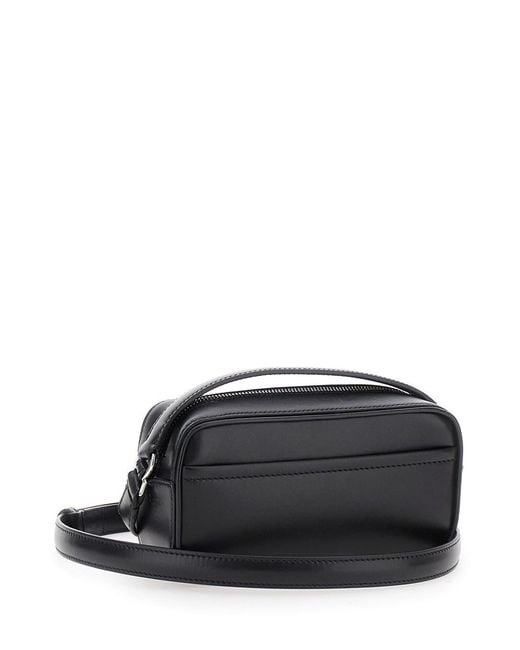Jacquemus Black 'Le Baneto' Handbag With Logo Lettering On The Front for men