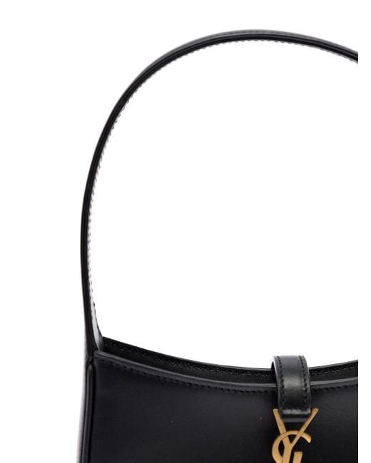 Mini Borsa A Spalla 'Hobo Monogramme' di Saint Laurent in Black
