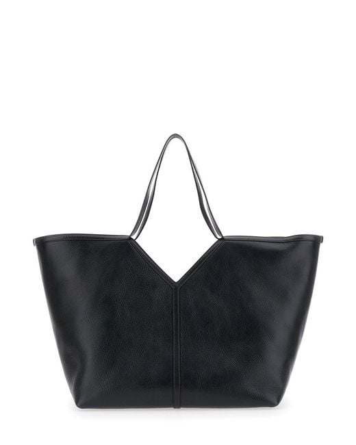 Saint Laurent Black 'Ysl Bo' Shoulder Bag With Ysl Logo