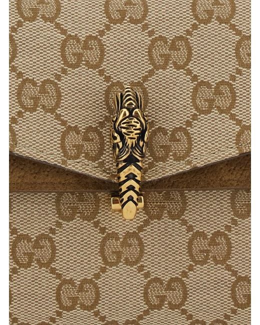 Gucci Natural 'Dyonisus' Small Shoulder Bag With Removable Chain Strap A