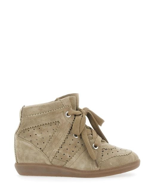 Sneaker 'Bobby' Con Dettagli Traforati E Chiusura Con La di Isabel Marant in Brown