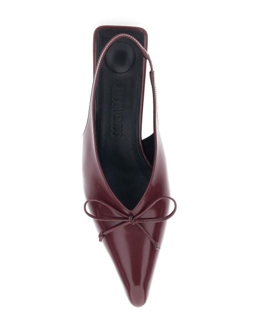 Jacquemus Brown Pumps With Pointed Toe Design