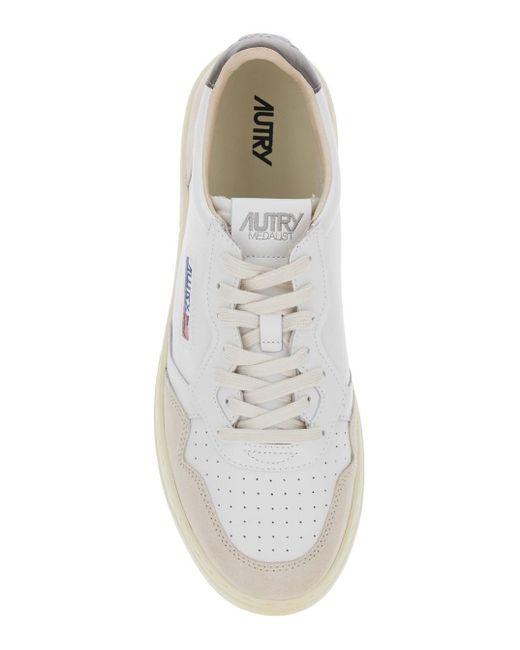 Sneaker 'Medalist' Low Top Con Patch Logo Su Lato E Linguetta E di Autry in White da Uomo