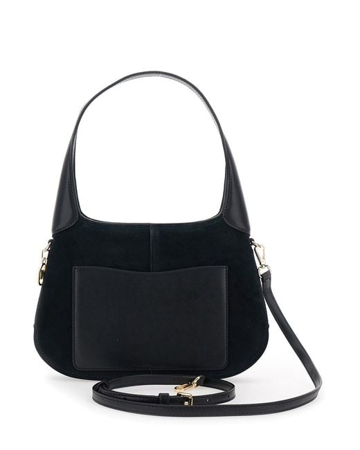 MICHAEL Michael Kors Black Shoulder Bag Alice Suede