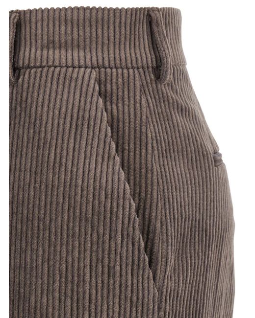 Antonelli Gray Trousers With Belt Loops