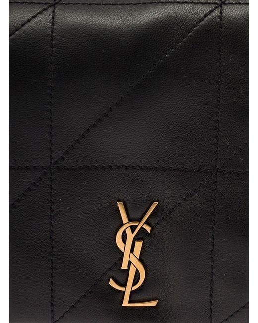 Saint Laurent Black 'Mini Jamie 4.3' Crossbody Bag With Cassandre Detail