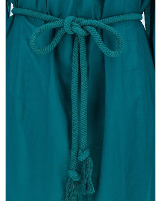 Isabel Marant Blue 'Adeliani' Belted Mini Dress