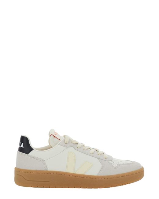 Sneaker 'V-82' Low Top Con Patch Logo Su Linguetta E Lato E Logo di Veja in White