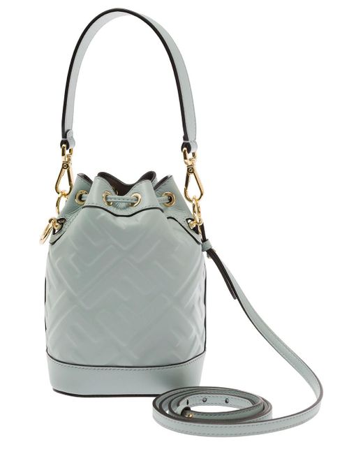 Fendi Gray 'Mon Tresor' Light Minibag With Drawstring