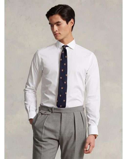 Polo Ralph Lauren White Shirt 'Custom Fit' for men