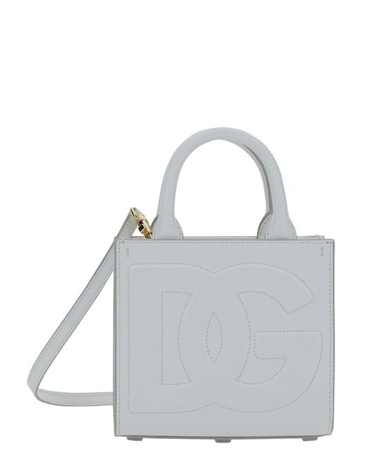 Dolce & Gabbana Gray Dg Daily Mini Shopper