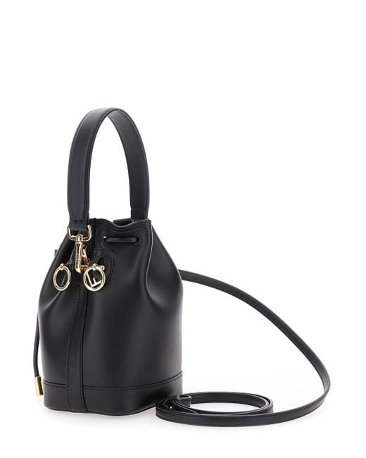 Fendi Black 'Mon Tresor Mini' Handbag With Removable Shoulder Strap An