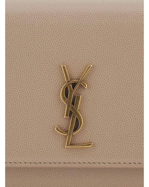 Saint Laurent Multicolor 'Kate' Crossbody Bag With Chain-Link Shoulder Strap And Cassandre Plaque On The Front