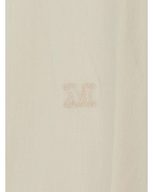 Max Mara White Long-Sleeved Shirt With Classic Collar
