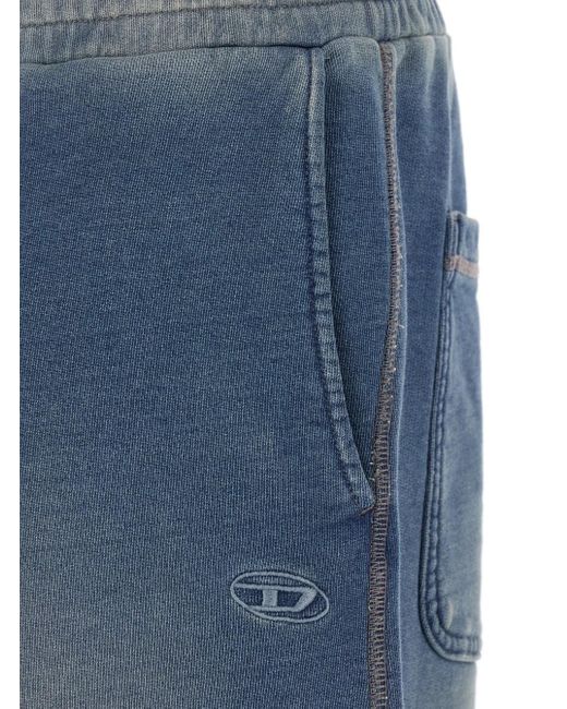 DIESEL Blue Cotton Shorts for men