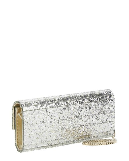 Jimmy Choo Gray Clutch Sweetie