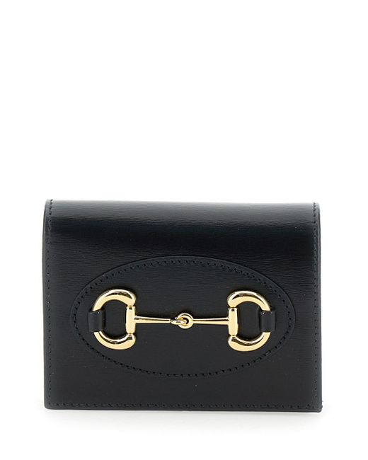 Gucci Black 'Horsebit' Wallet