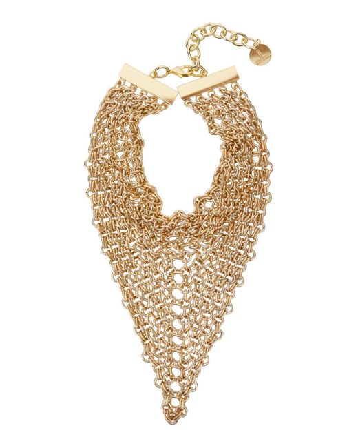 Silvia Gnecchi Metallic 'Bandite' -Colored Necklace With Chain Design And L