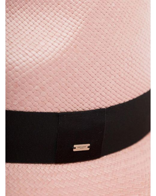 Saint Laurent Pink Petit Waikiki Panama Hat for men
