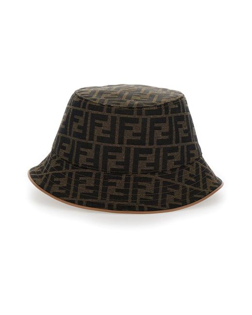 Fendi Black Ff Bucket Hat