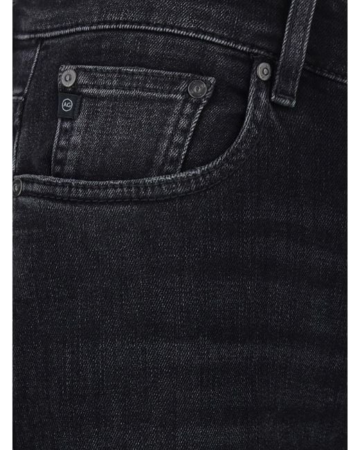 AG Jeans Blue 'Sophie' High-Waisted Jeans With Flared Leg And Logo Pat