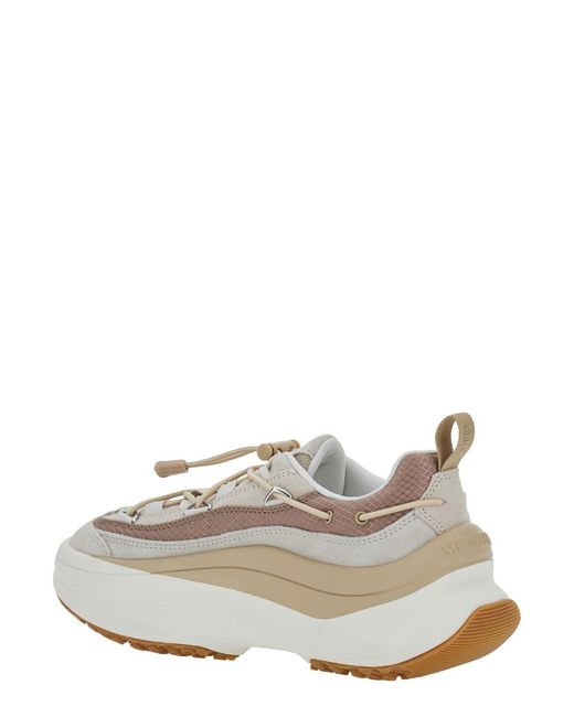 Moon Boot White 'Moon 247' Low Top Sneakers With Logo On The Tongue