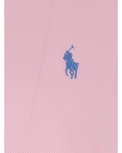 Polo Ralph Lauren Pink Polo Shirt Slim Fit for men