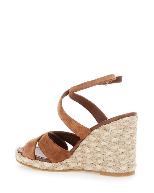 Stuart Weitzman Brown Wedge Sandals Aliyssa