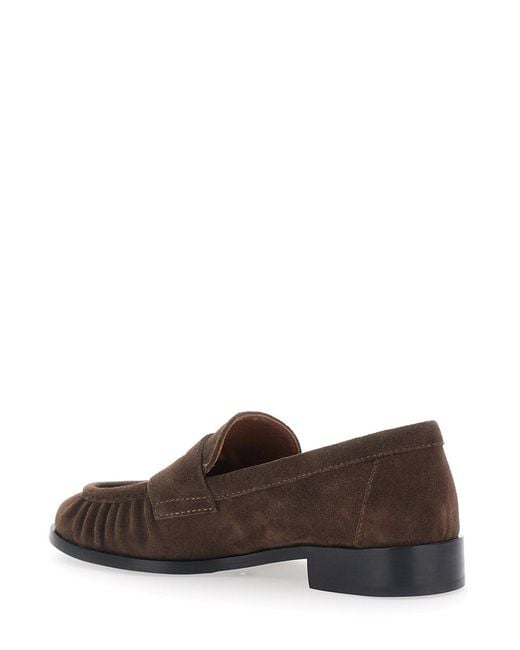 Strategia Brown Revue Loafers With Rounded Toe