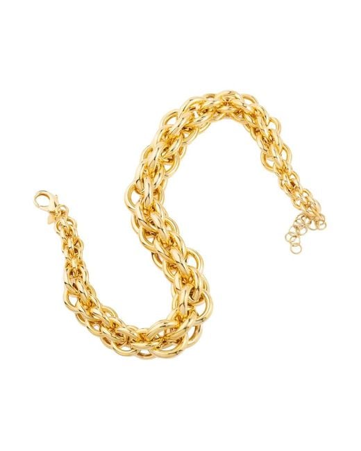 FEDERICA TOSI Metallic Necklace With 18K Pendant Is Characterized By An El
