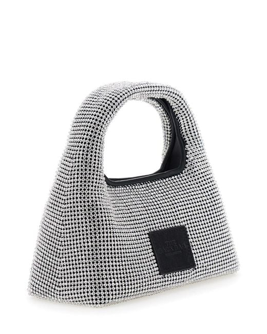 Borsa A Mano 'The Mini Sack' Con Patch Logo Sul Retro E De di Marc Jacobs in Blue