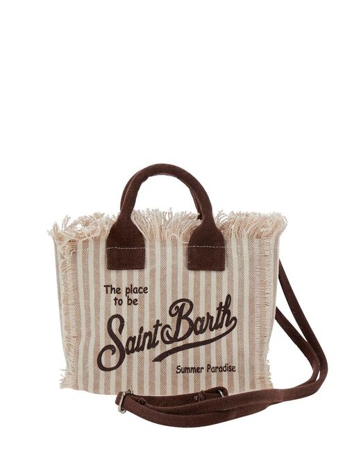 Mc2 Saint Barth Natural Handbag Vanity Mini Cotton